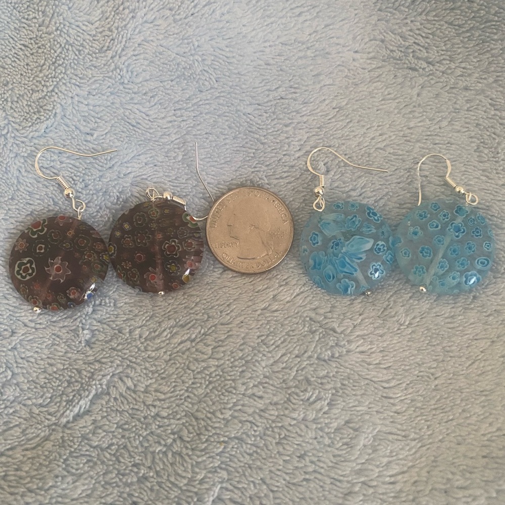 Millefiore earrings
